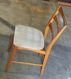 Six Danish teak high back chair