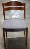Four Danish teak chair