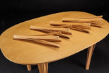 Extra Legs on Top of Oval Beech Table by Juhl Kristensen