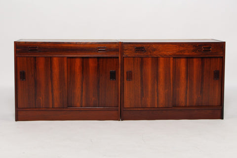 Two Rosewood low sideboards (2)*