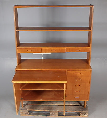 Smaller Teak Sideboard with Bookcase