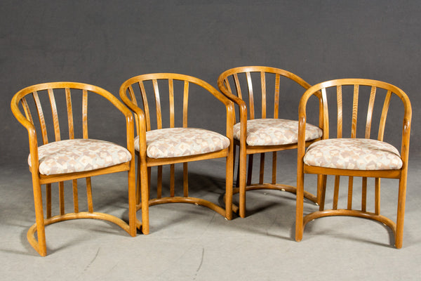 Four Solid Beech chairs by Storz and Palmer, Germany
