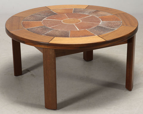 Haslev. Coffee table with tiles