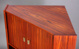 Teak corner cabinet