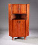 Teak corner cabinet