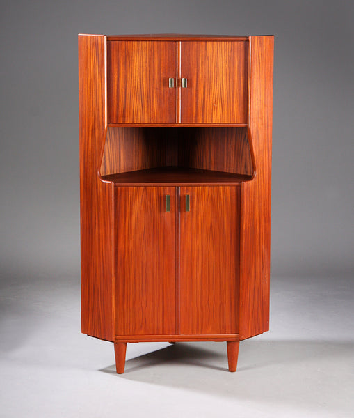 Teak corner cabinet