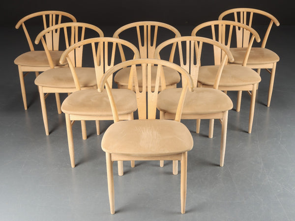 "Wishbone" style Danish beech dining chairs*