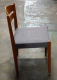 Four Danish teak chair
