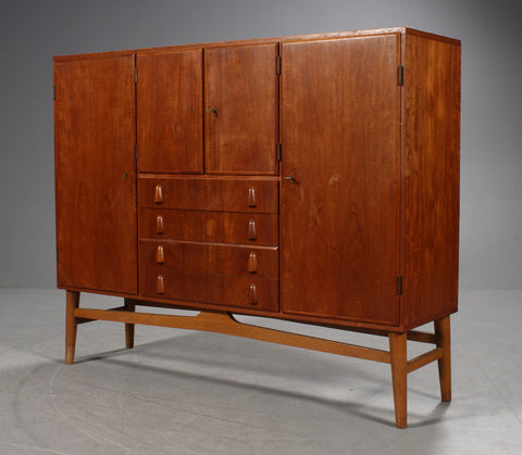 Danish furniture manufacturer. High sideboard, teak wood