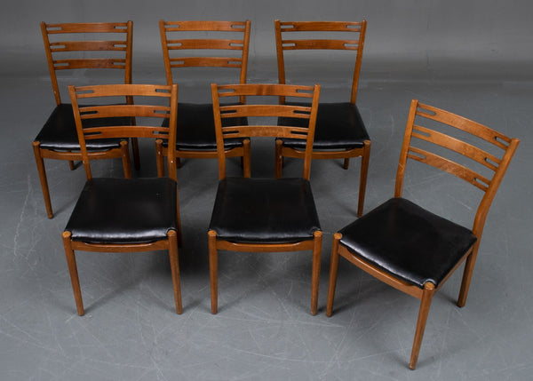6 Teak chairs