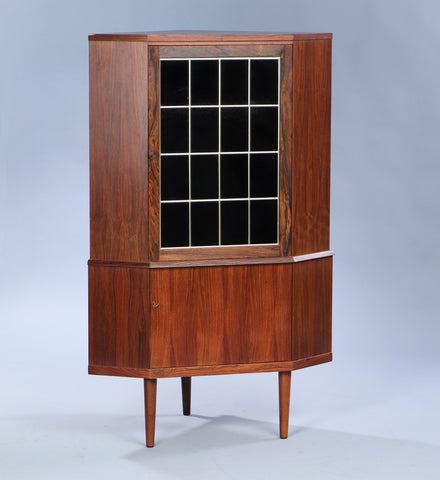 Danish furniture manufacturer. Corner cabinet in rosewood*