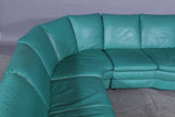 Natuzzi. Corner sofa, green