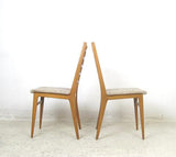 set of six Beech dining chairs, price per chair