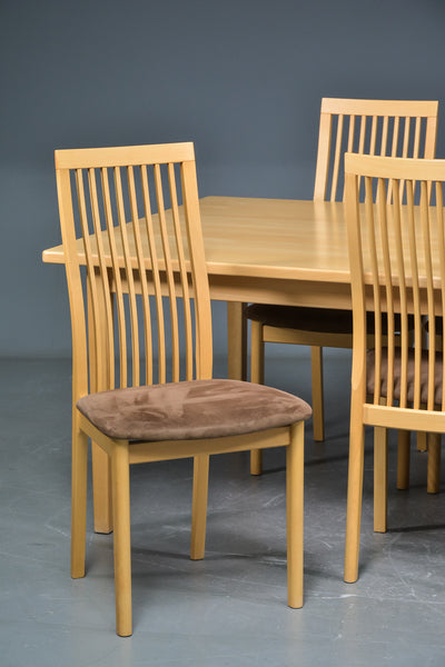 Hoeffer - 6 Solid Beech chairs