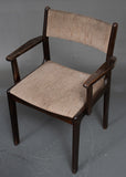 Findahl's furniture factory  dark stained dining arm chairs in beech (5)