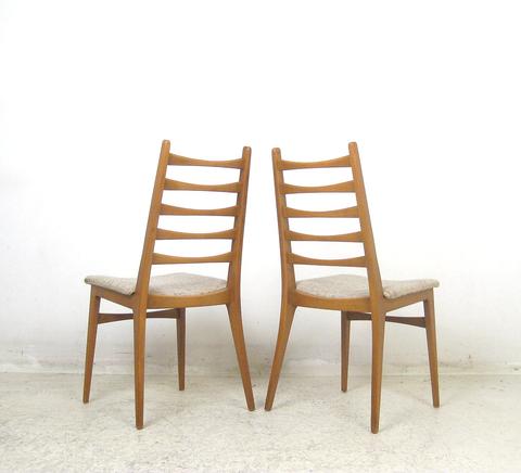 set of six Beech dining chairs, price per chair