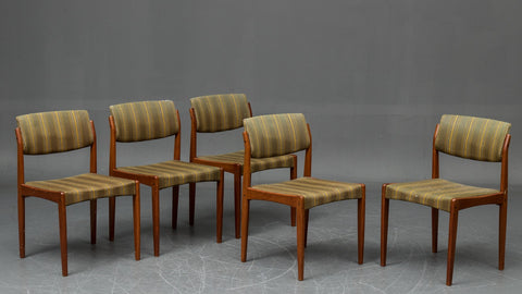 H. W Klein for Bramin: Five dining chairs - teak wood