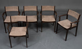 Findahl's furniture factory  dark stained dining arm chairs in beech (5)