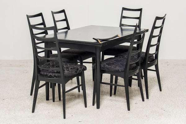 Ib Kofoed  "Liz" solid oak dining chairs