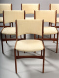 Danish furniture manufacturer. dining chairs, teak (6)