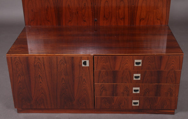 Rosewood wall system, made in Denmark