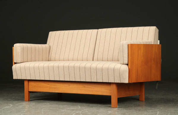 Teak sofa bed, 1960s
