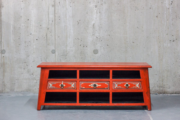 Oriental Orange Low Cabinet