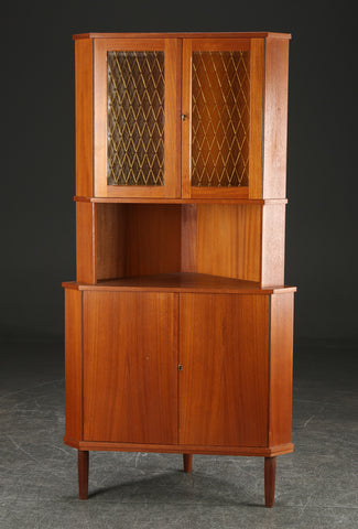 Teak corner cabinet, 1950s