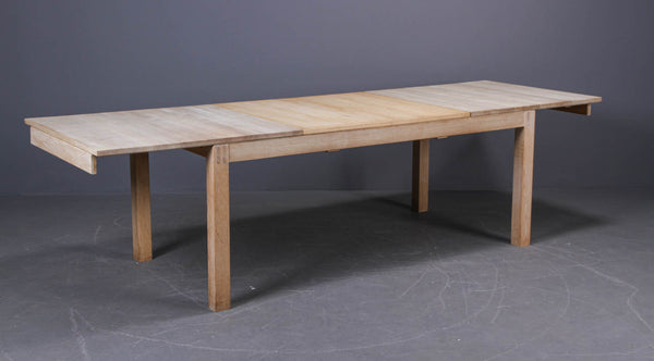 Ansager furniture factory, solid beech dining table, soap-treated beech