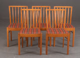 Beautiful Danish chairs in stained white European oak.