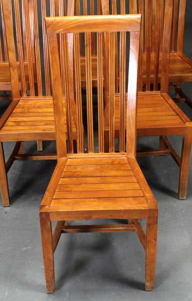 Solid teakdining chairs (6)