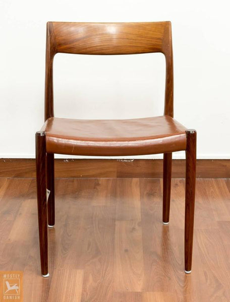 Niels O. Moller Rosewood Chairs, Model 77