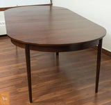 Round Rosewood Dining Table with Extensions
