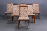 Seven dyrlund rosewood dining chairs