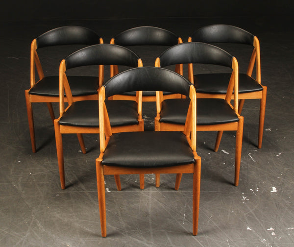 Kai Kristiansen. Six chairs made in oakwood, model 31 (6)
