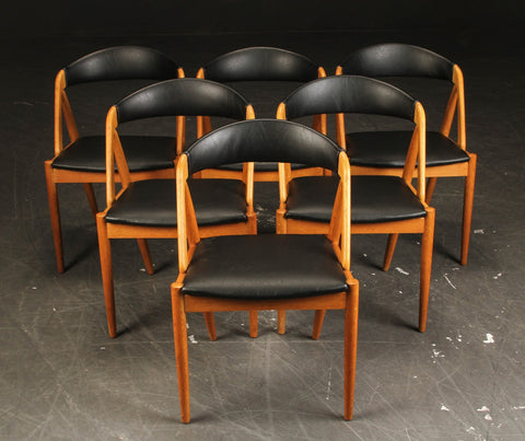 Kai Kristiansen. Six chairs made in oakwood, model 31 (6)