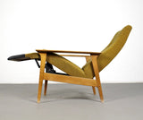 Adjustable lounge chair / easy chair from the 1960s