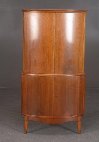 Mahogany corner cabinet