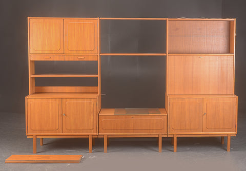 Teak shelving system