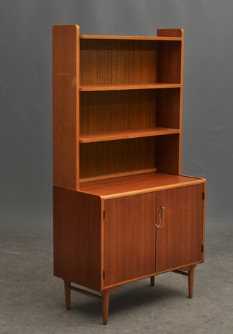 Bookcase oak and teak. 1960s