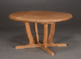 Solid Pine Dining table with two solid pine leaves