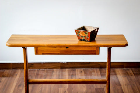 Solid Teak hallway/sofa end Table