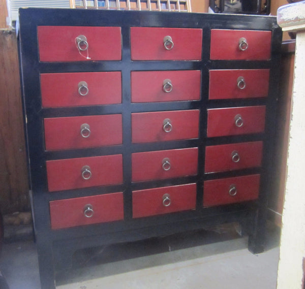 Small Red/Black Cabinet