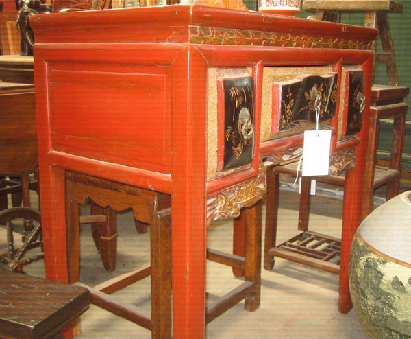 Oriental Two Drawer Desk
