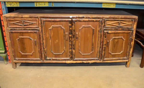 Rustic Solid Wood Oriental Cabinet