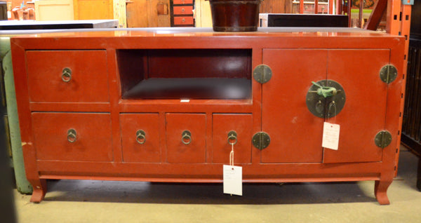 Oriental Low Red Cabinet