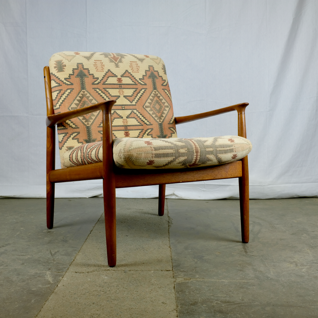 Grete Jalk Teak Armchair by Glostrup Mostly Danish Furniture Ottawa