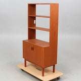 TEAK BOOK SHELF, 3 sections, second half of the 20th century