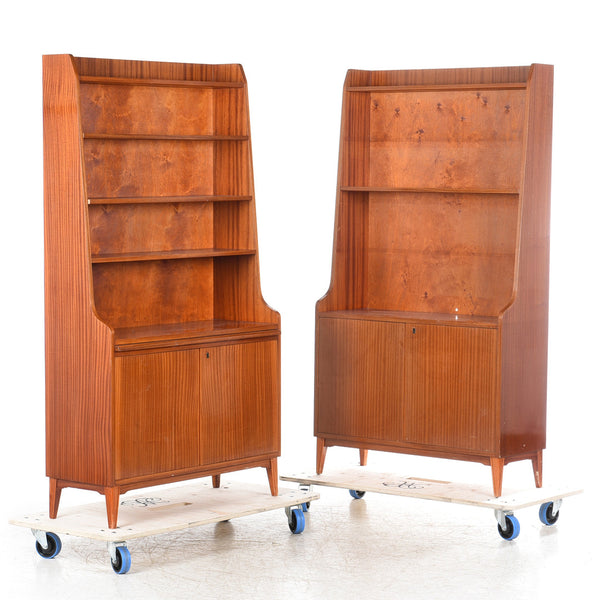 Combination of desk, cabinet and bookcase in mahogany 50's, Finland