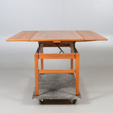 COFFEE TABLE / DINING TABLE, folding, Emmaboda furniture factory, 1960s.